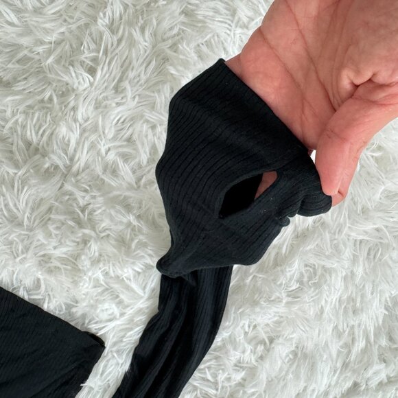 (Set of 2) OFFLINE By Aerie Thumbs Up Ribbed Long Sleeve Crop T-Shirt S - Picture 12 of 14